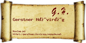 Gerstner Hóvirág névjegykártya